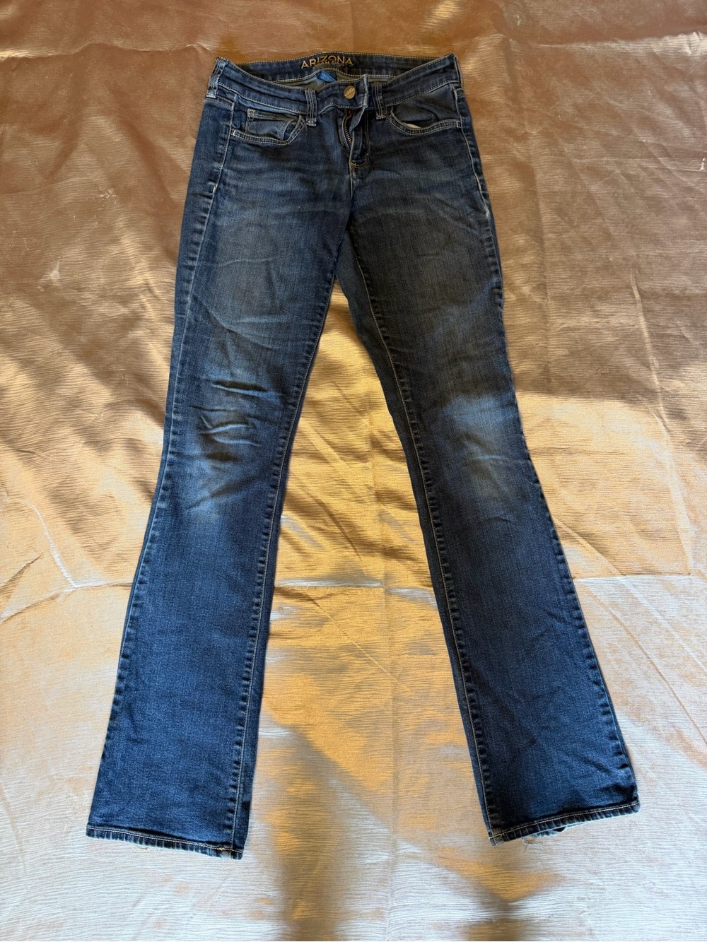 Arizona Jean Company Women's Dark Blue Flare Jeans